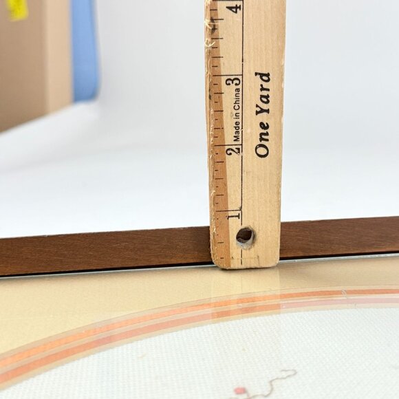 Vintage Fall Goose Harvest Cross-Stitch Serving Tray Rustic Farmhouse Decor - Picture 9 of 10